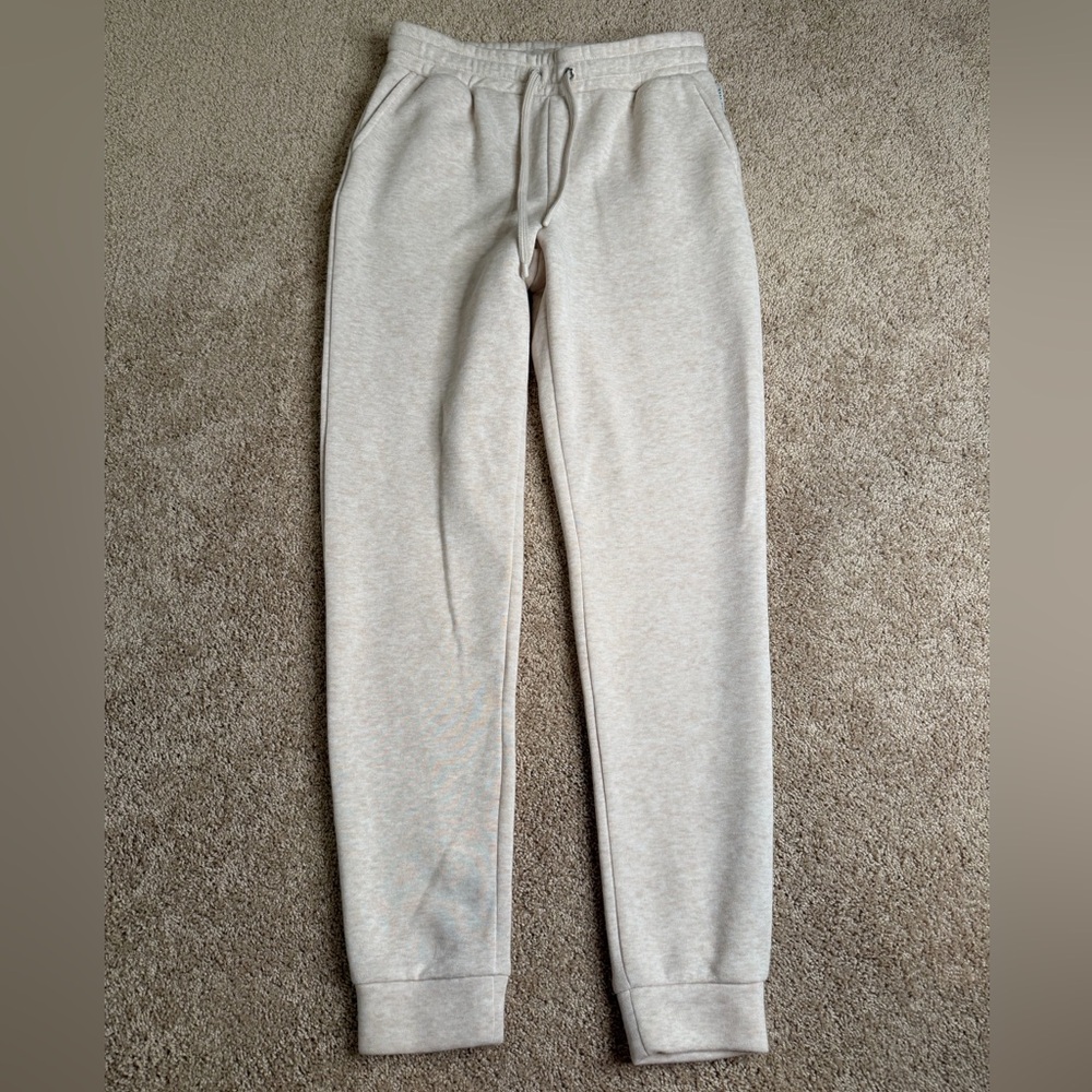 Rae Dunn Cream Lounge Jogger Sweatpants Size XS‎